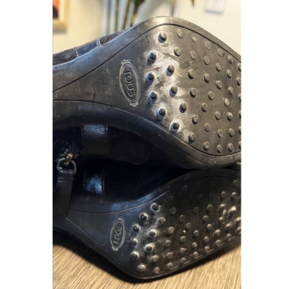 TOD'S STRAP HEELED BOOTS 8 - Picture 9 of 11